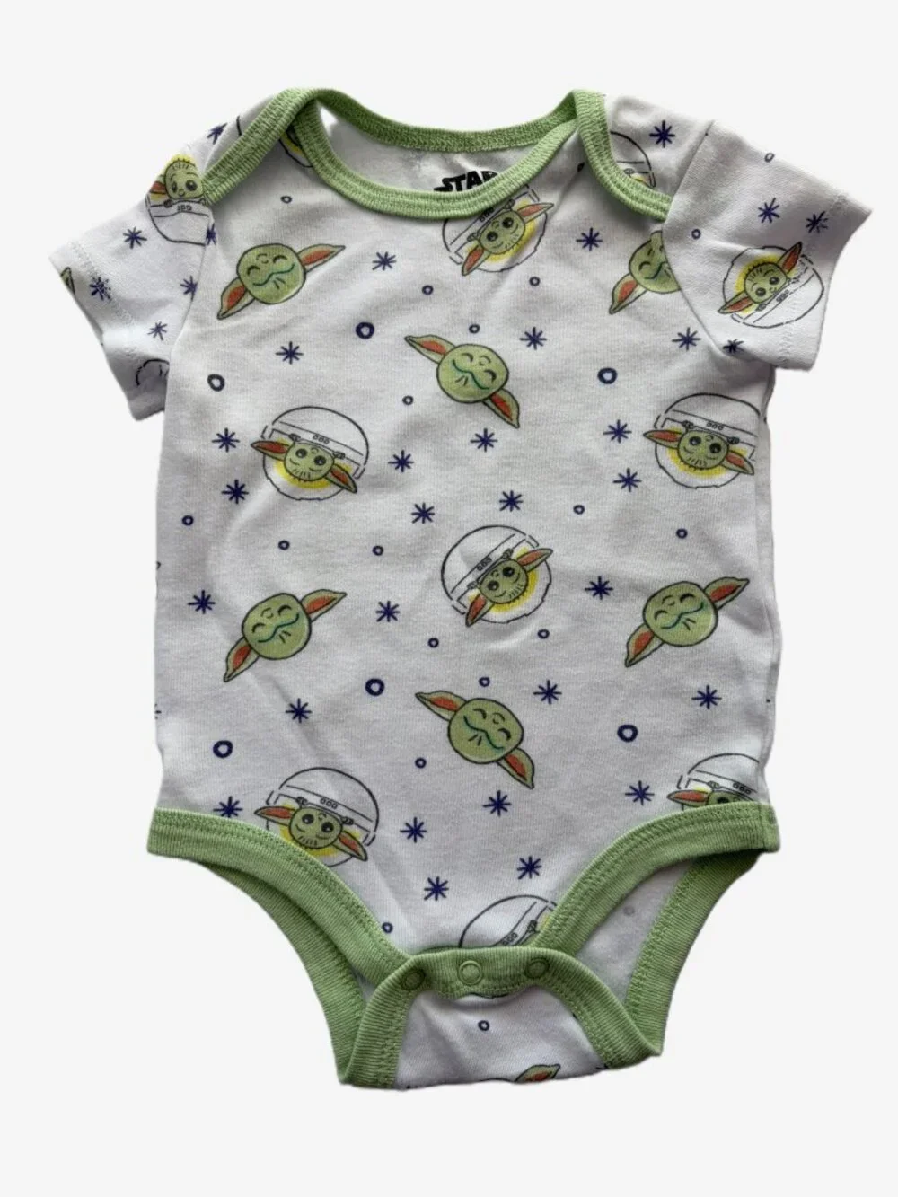 Star Wars Baby Girl Bodysuits 3-6 Months Set of 4 Grogu Leia R2-D2 Yoda Disney